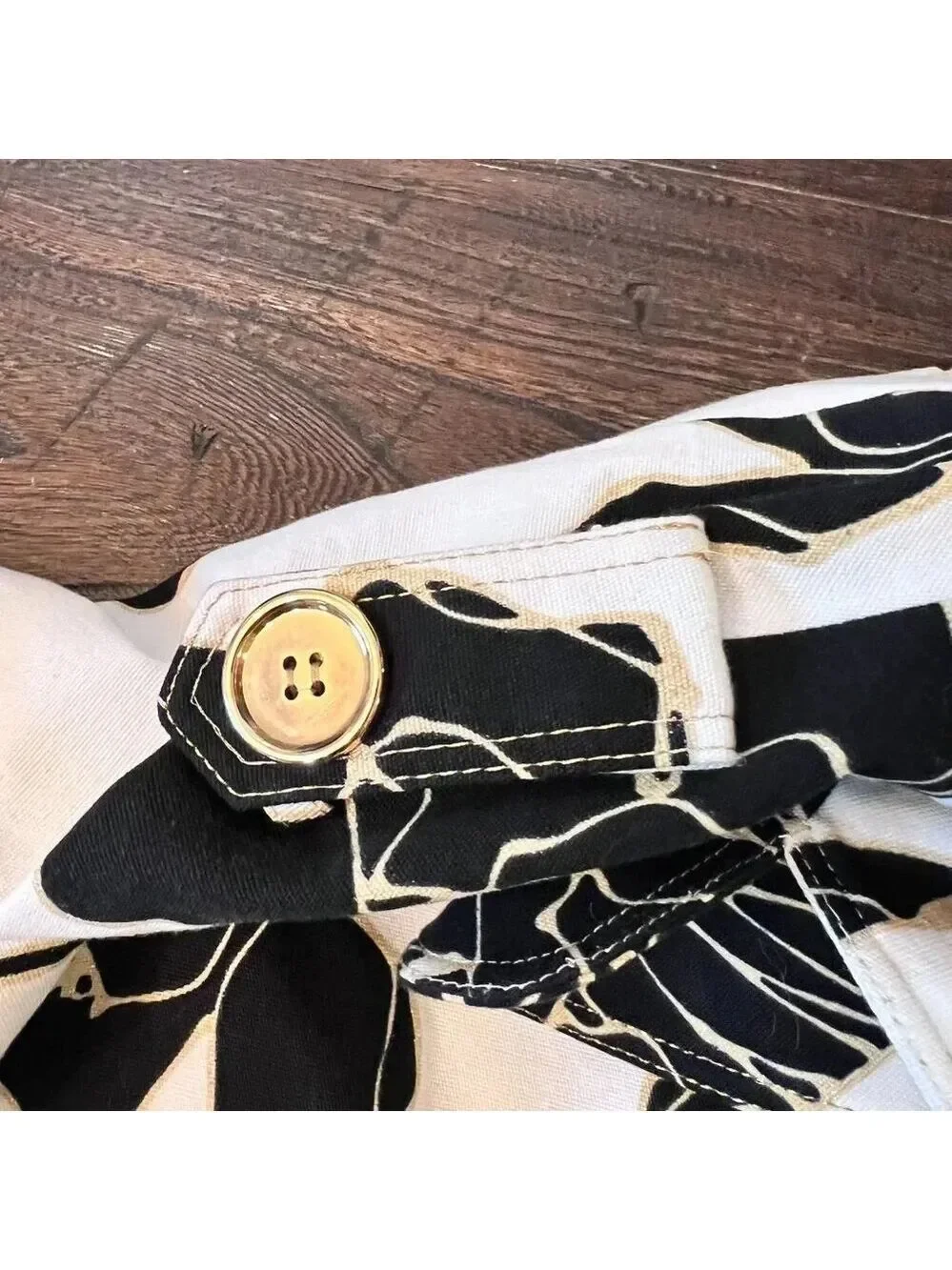 Cache Vintage Floral Cropped Jacket Balloon Sleeve Brown Cream Large EUC